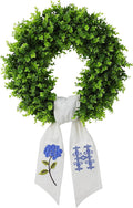 boxwood wreath for front door spring summer wreaths, main product view