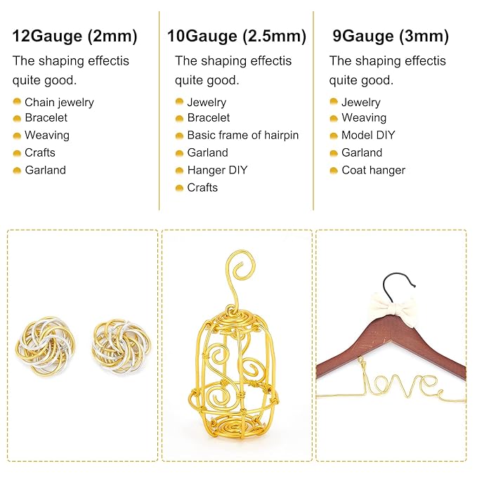 BENECREAT 9 Gauge Jewelry Craft Aluminum Wire 55 Feet Bendable Metal Sculpting Wire for Craft Floral Model Skeleton Making, Plant Gardening, Silver