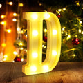 Light Up Letters D,LED Sign Marquee Letters 26 Alphabet for Party Birthday Name,Wedding,Christmas Decorations,Personalized Name Sign Letter for Centerpieces Table and Wall Decor