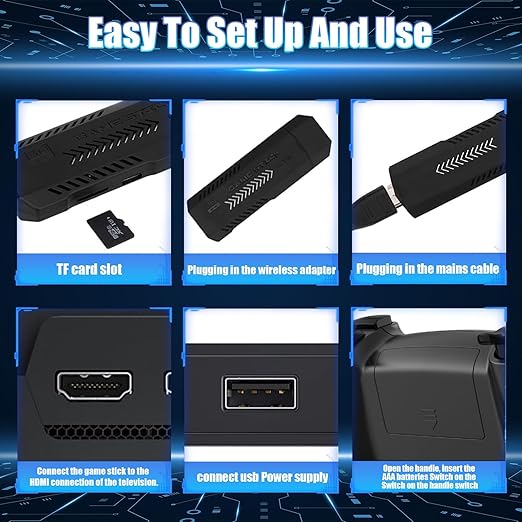 X2 Ultra Retro Game Stick 4K 64/128/256G 35000/40000/58000 Games, 2.4G Controllers HD Output Plug and Play Video Gaming Console, Nostalgia Stick for TV (128G)