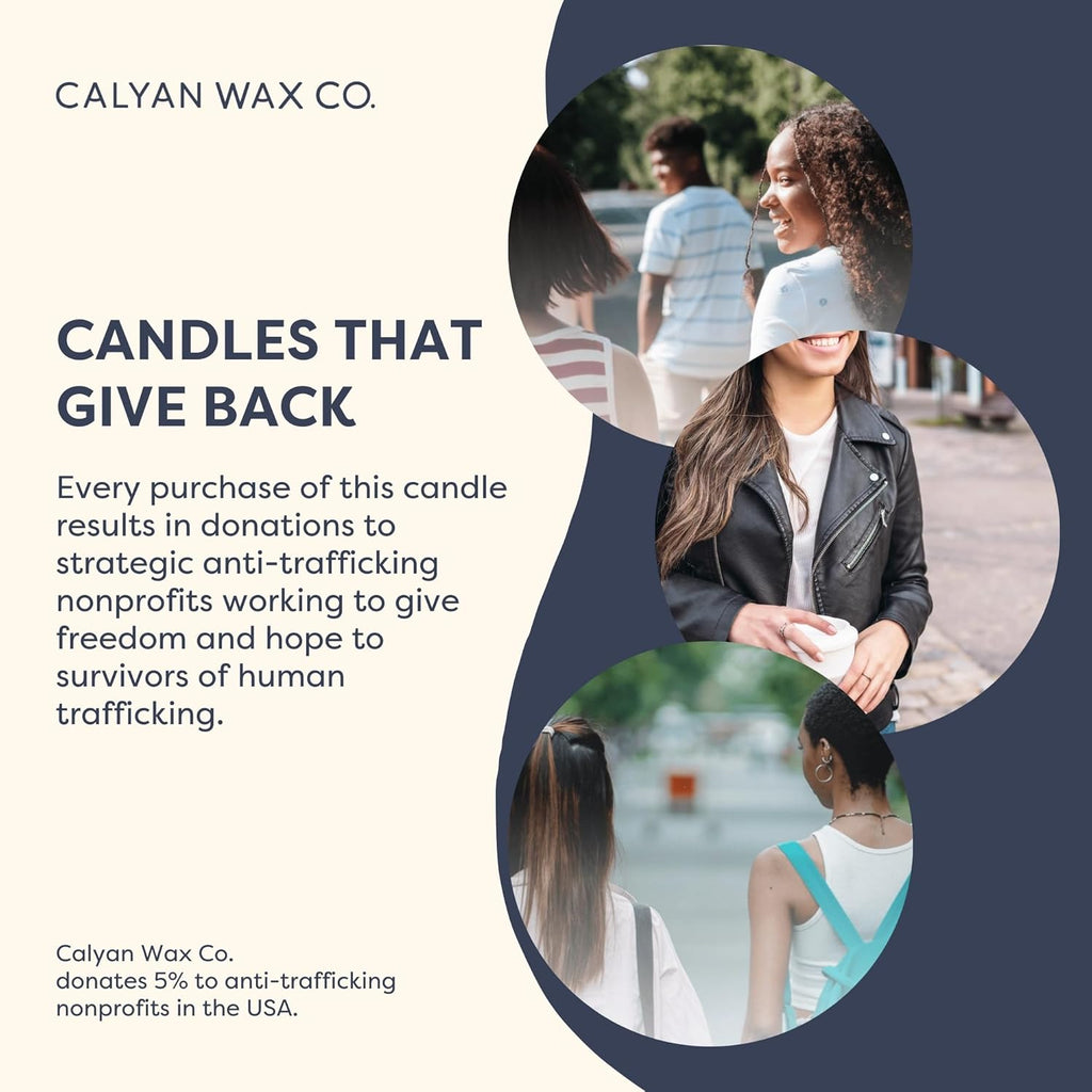 Calyan Wax Co. Apples & Maple Bourbon Scented Candle - 57 Hour Burn - Luxury Clean Soy Wax Candles - Long Lasting Amber Glass Jar Candle for Home - 7.2oz