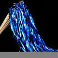 50 Pcs Wedding Fairy Wands with Bells Foil Tinsel Ribbon Stick Wands Tinsel Party Streamers with Bell Glittery Bridal Wedding Send Off Ideas Holiday Celebration (Dark Blue)