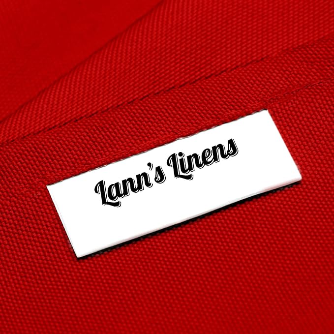 Lann's Linens - 10 Premium 70" x 120" Tablecloths for Wedding/Banquet/Restaurant - Rectangular Polyester Fabric Table Cloth - Red