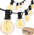 svater 200 ft outdoor string lights for outside, main product view