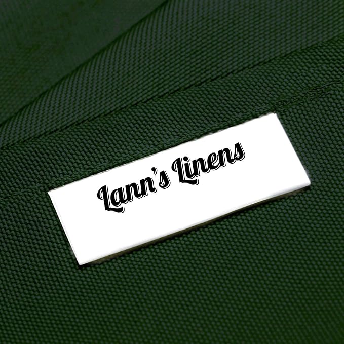 Lann's Linens - 10 Premium 70" x 120" Tablecloths for Wedding/Banquet/Restaurant - Rectangular Polyester Fabric Table Cloth - Hunter Green