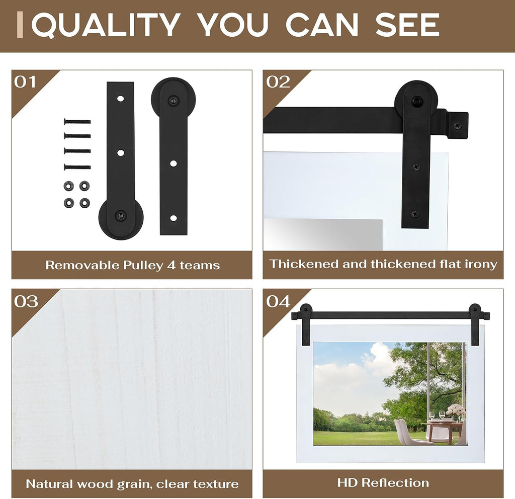 cogood farmhouse bathroom mirrors for over sink, package contents