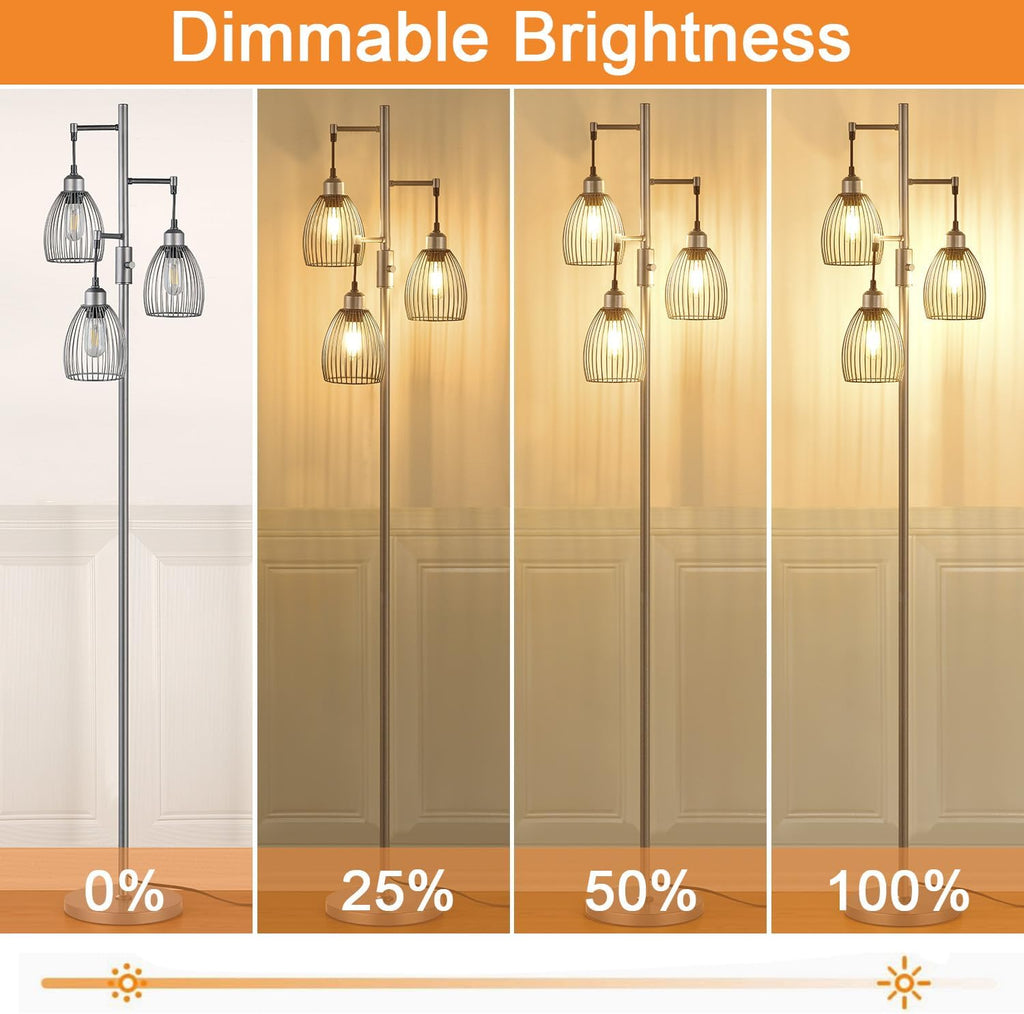 torondo dimmable industrial floor lamps for living room, close-up detail