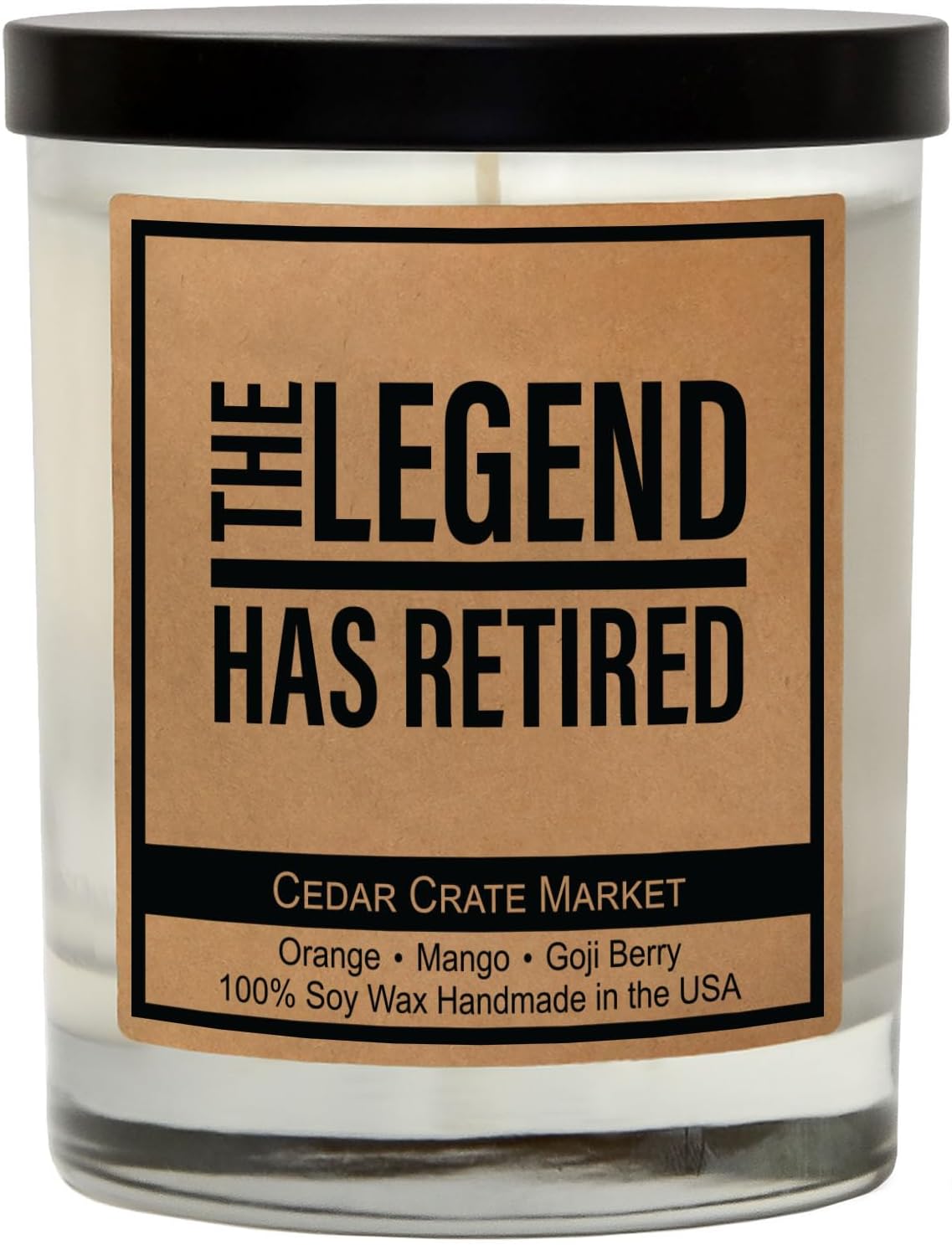 Retirement Gifts for Men Women - Funny Retiring Candle for Woman, Man, Sandalwood Vanilla Scented, Handmade in The USA, Humorous Present for Boss, Teacher, Military, Coworker, 2025 Party Decorations