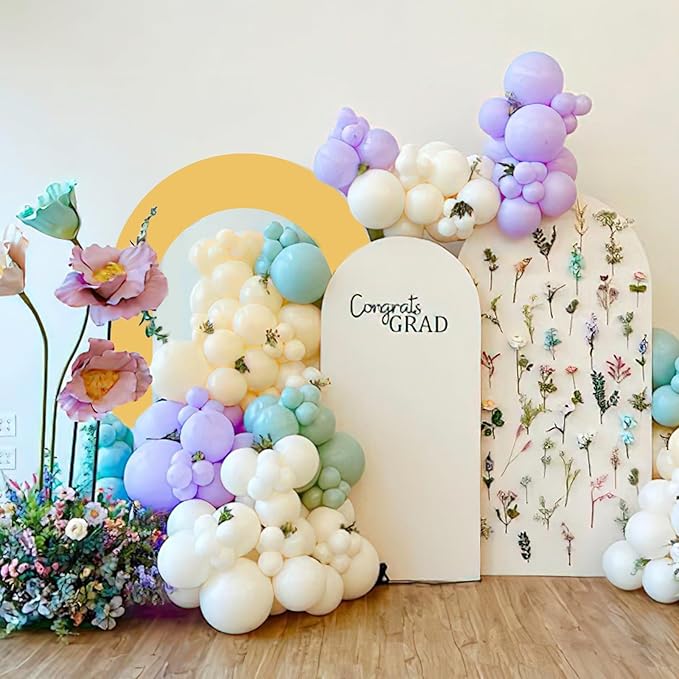Open Arch Backdrop Stand,Double Arch Frame U Shaped Wedding Arches for Wedding Ceremony Birthday Party Bridal Baby Shower Photo Booth Garden Floral Balloon Arch Decoration