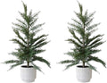 cg hunter, faux evergreen cedar trees, set of, main product view