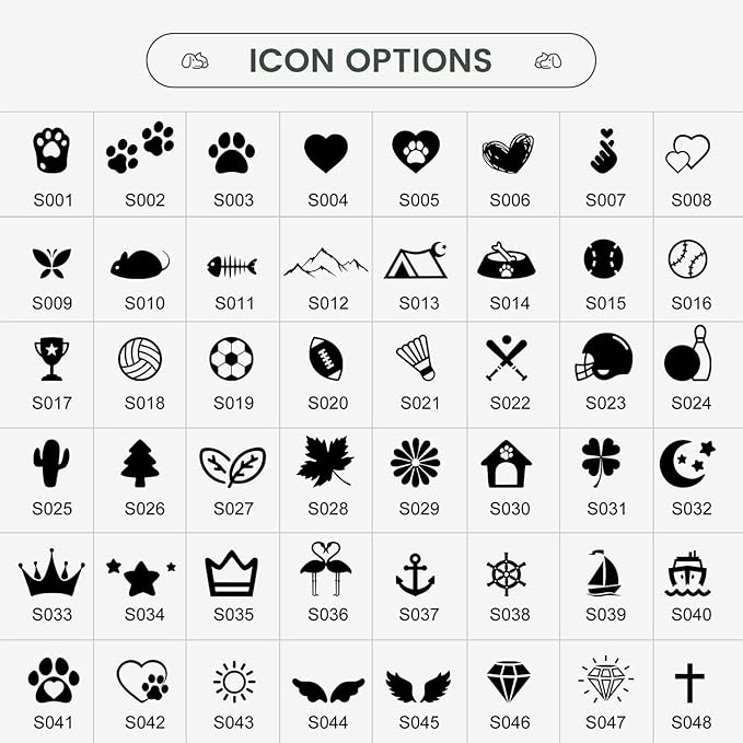 Dog Tags Engraved for Pets - YEHANTI Personalized Dog Tags with Lovely Icons, Durable Stainless Steel Pet ID Tags for Small Large Dogs Cats, Custom Dog Name Tags Engraved on Both Sides (Star)