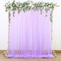 Lavender Tulle Backdrop Curtains for Parties Baby Shower Birthday Wedding 10ft X 10ft Sheer Backdrop Curtains for Butterfly Elephant Memaid Photoshoot Decorations