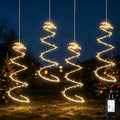 168 led spiral christmas tree hanging lights, warm, main product view