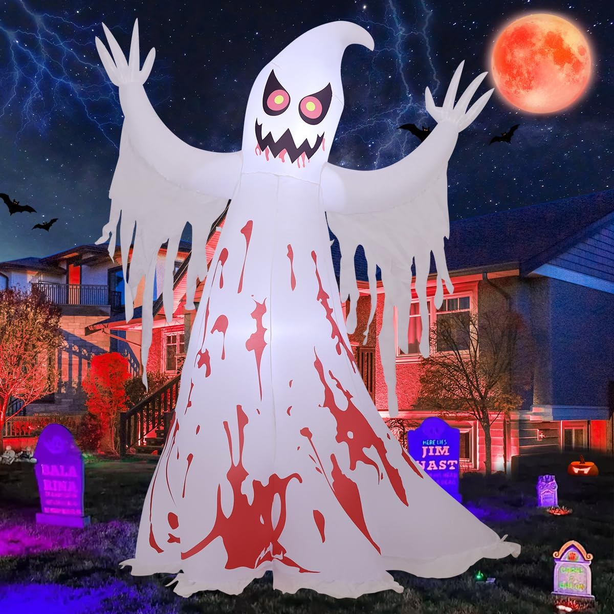 goosh 8.2 ft giant halloween inflatable ghost, main product view