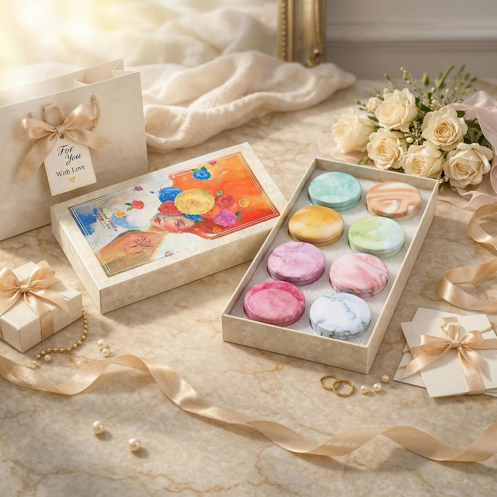 Candles, Scented Candles Gift Set for Women, 8 Pack Fruity Floral Soy Wax Aromatherapy Candles, Travel Tin Candles in Artist Gift Box, Birthday Gifts for Mom, Wife, Sister, Friend, Housewarming