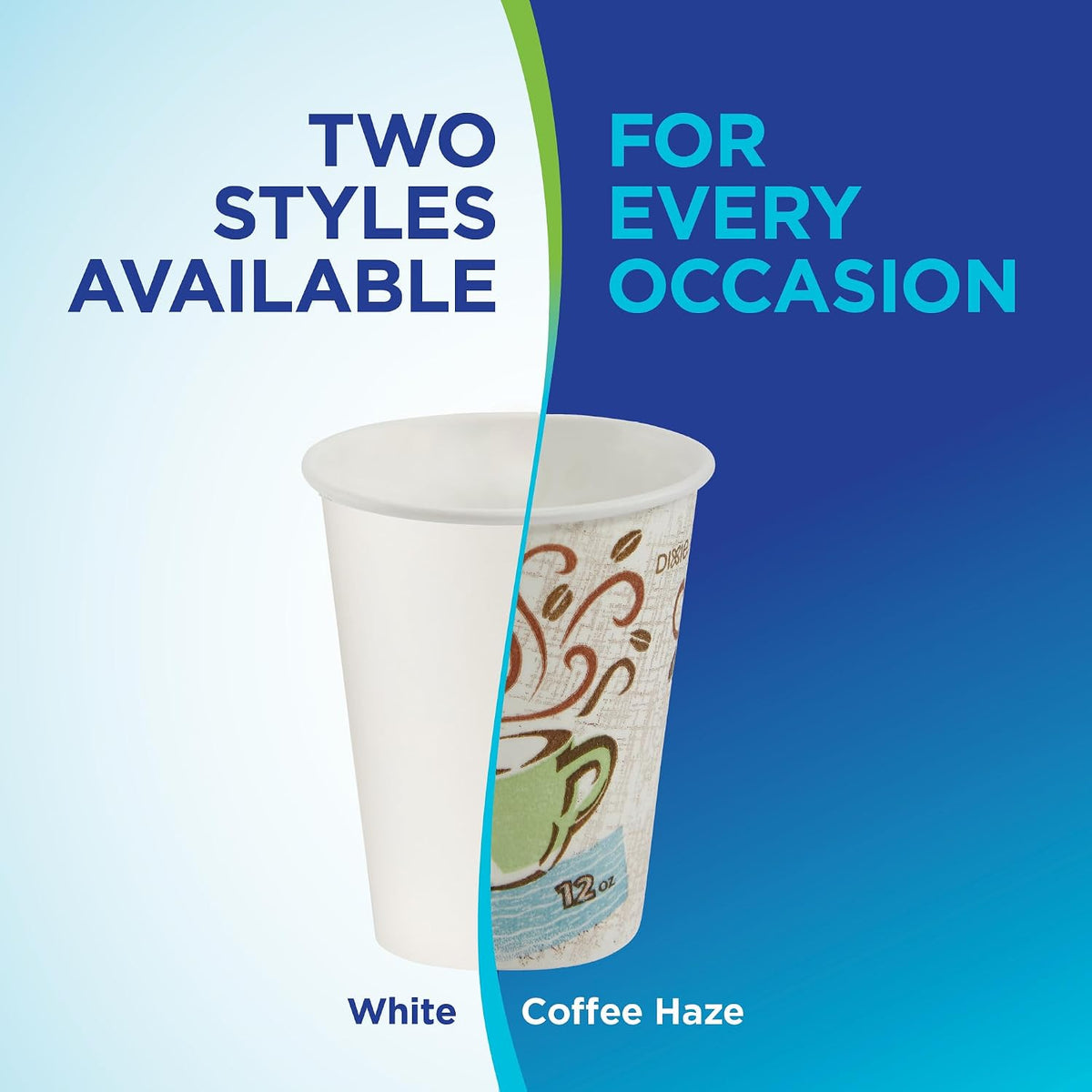 Dixie PerfecTouch 16 oz Paper Coffee Cups By GP PRO, Coffee Haze Design, 500 ...