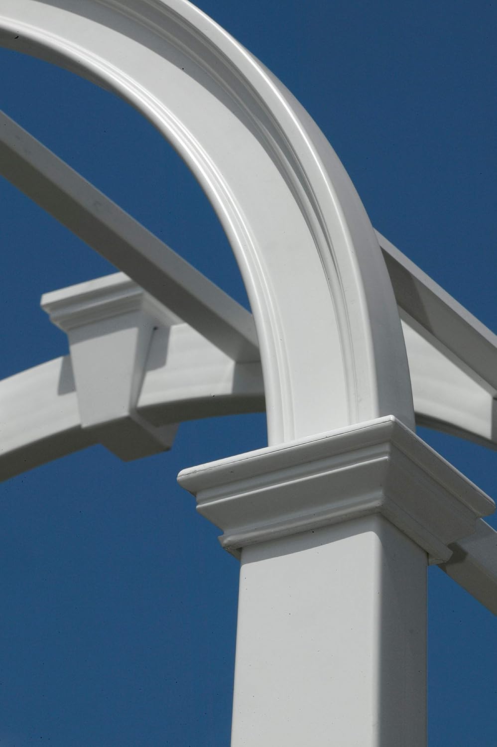 vienna 49" w x 91" h vinyl arbor showing dimensions