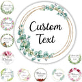 300 Pack Custom Stickers Personalized Labels for Business Logo Customized Vinyl Wedding Favors Birthday Baby Bridal Shower Make Your Own 1 Inch-10 Inch,lable-flower300