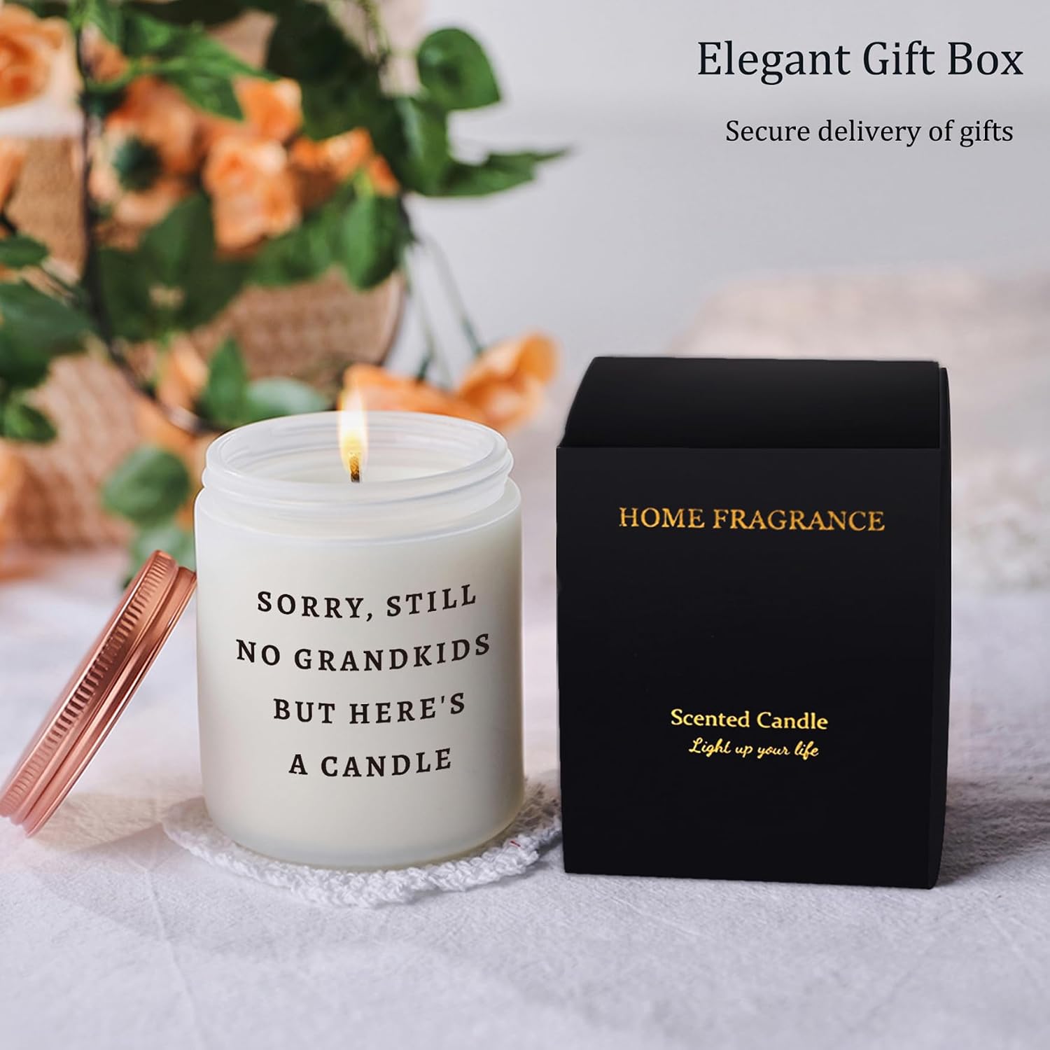 Funny Gifts for Mom Dad, Unique Parents Birthday Mother's Day Fathers Day Christmas Candle Gift from Daughters and Son