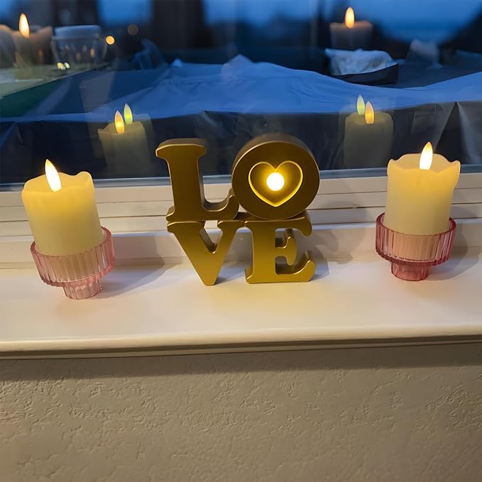 Lezonic Flameless Votive Candles Battery Operated with Remote and Timer, Pack of 6 (D:2" X H:3") LED Ivory White Long Lasting Flickering Wax Candles with Realistic 3D Flame