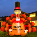 onory 6ft thanksgiving inflatable turkey with built-in led, main product view