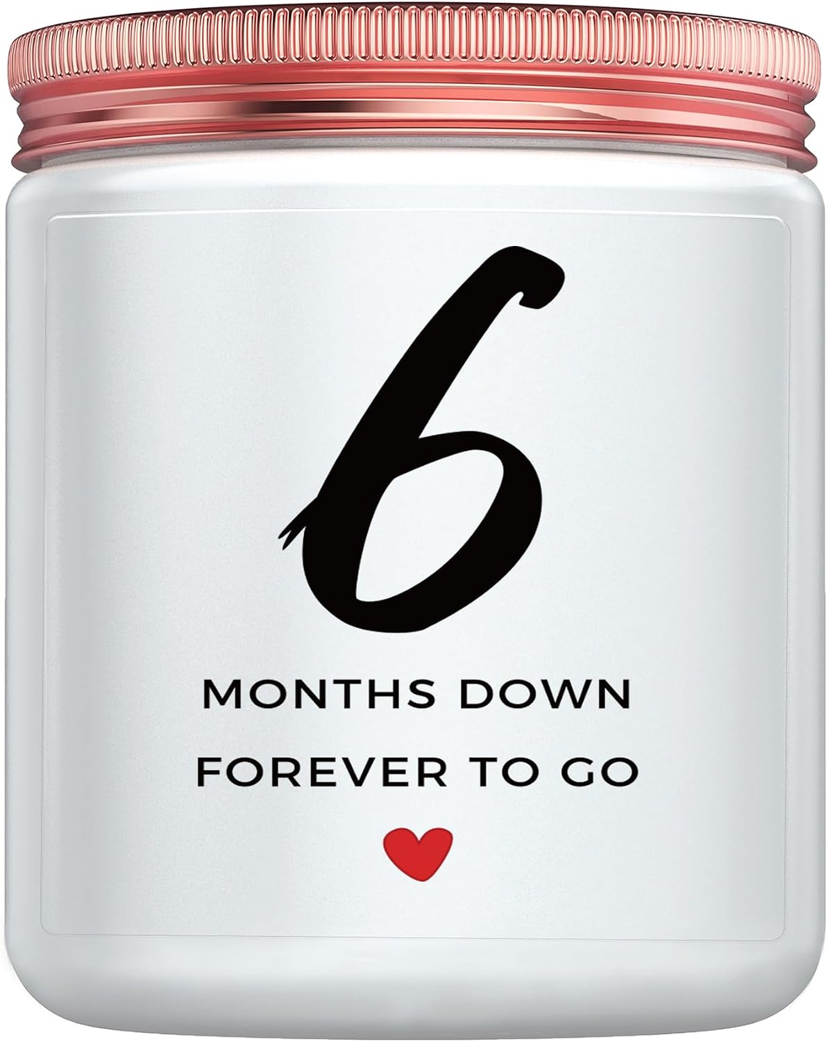 6 Months Anniversary Candle Gifts, Best 6 Months Wedding Anniversary Couple Her Him Girlfriend Boyfriend Women Gifts