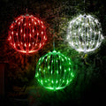 christmas light balls outdoor, foldable hanging holiday decor, main product view
