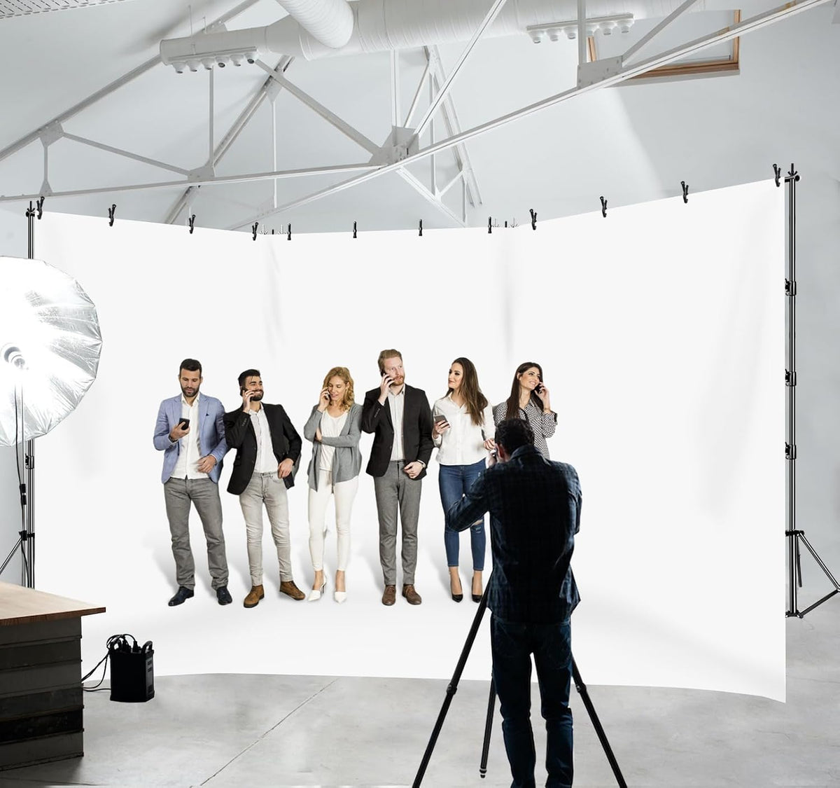 SLOW DOLPHIN Photo Video Studio 30ft (Wide) x 10ft (Tall), Degree Crossbar Ro...