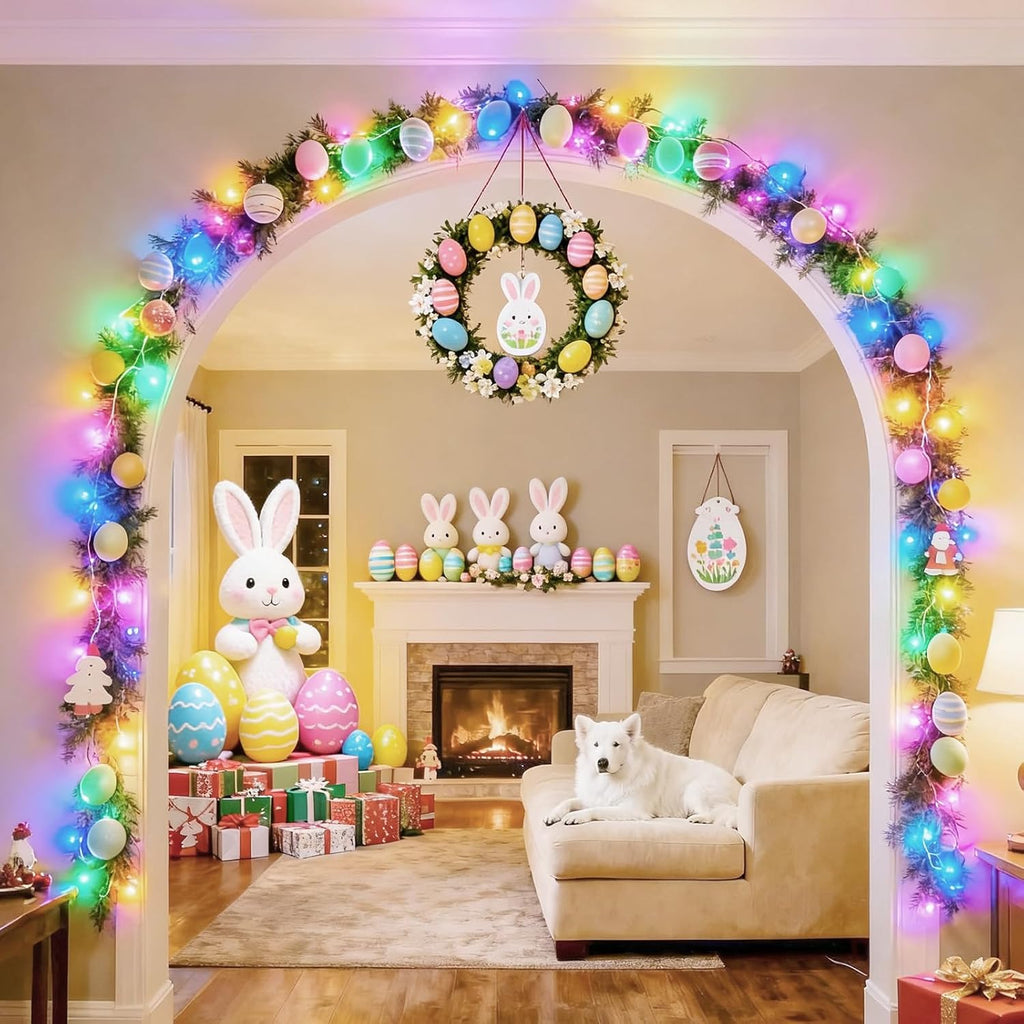 165ft Pastel Easter Lights String, Christmas Mini Light,500 LED with 16 Light Modes, Fairy Lights Plug in for Outdoor Xmas Trees Garland Wreath Holiday Decorations(Green Warm Pink Blue Purple)
