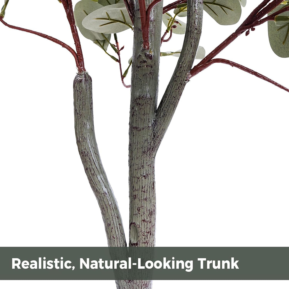 6FT Artificial Eucalyptus Tree, Faux Eucalyptus Trees with Woven Basket