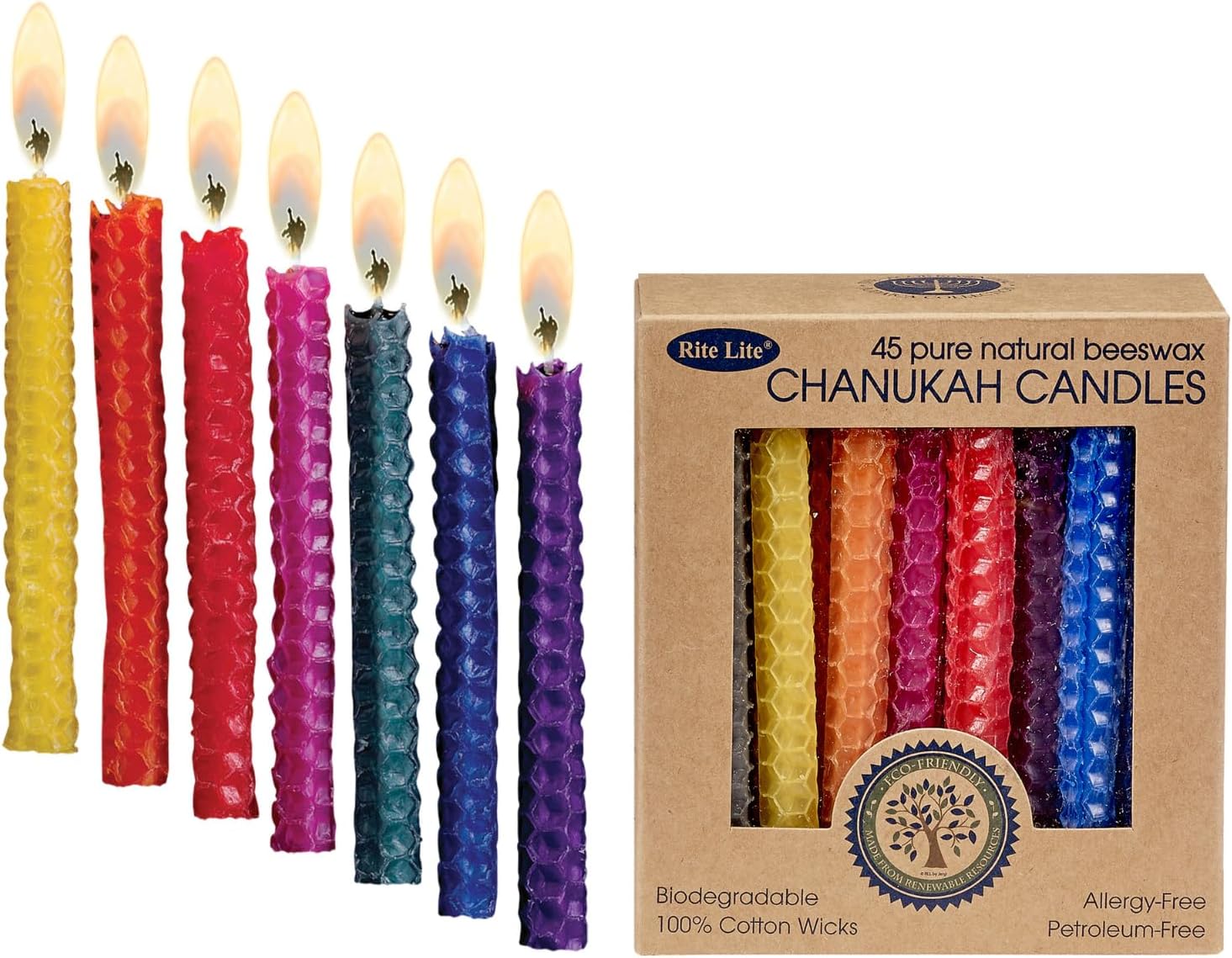 Honeycomb Beeswax Chanukah Candles