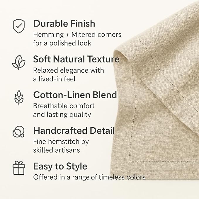 Pumpkin Table Runner 72 Inch – Cotton Linen Hemstitch Farmhouse Table Runner 14x72 – Washable Fabric for Dining, Fall, Halloween, Thanksgiving, Spring, Summer, Wedding, Everyday Décor–Serena