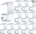 Boao 25 Pieces Table Skirting Clips SMC Model Plastic Tablecloth Clips for Table 1.5-2 Inch with Hook and Loop for Meeting Party Indoor Outdoor Events