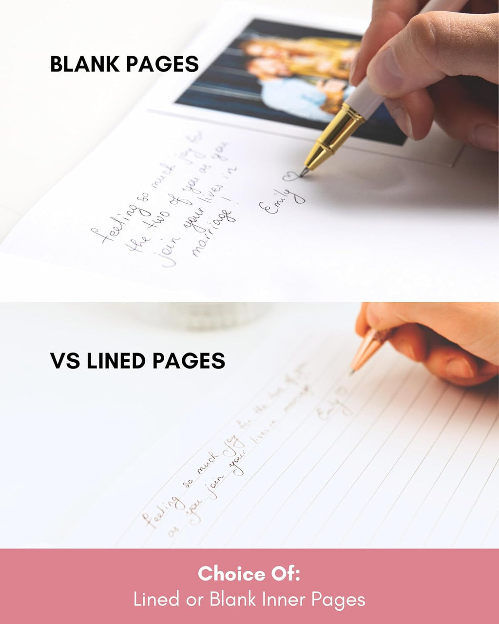 Lamare Wedding Guest Book Sign – Photo Guest Book for Wedding - Blank Page