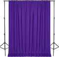 DWCN 10x10 FT Backdrop Curtains for Parties, Photography Backdrop Drapes with Rod Pockets for Wedding Decorations Stage Birthday Family Gatherings, 2 Panels 5ft x 10ft, Purple