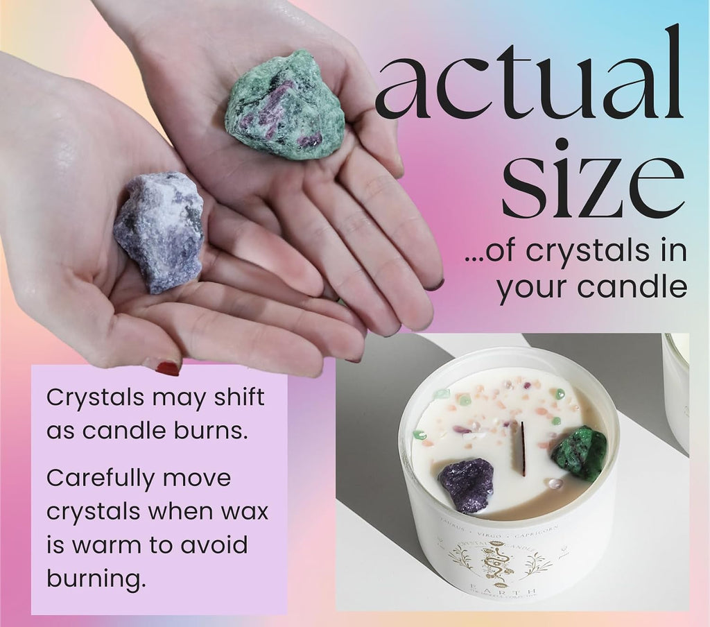 taurus, virgo, capricorn gifts for women, wood wick, package contents