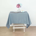 Efavormart 54x54 Dusty Blue Wholesale Linens Seamless Polyester Square Linen Tablecloth for Wedding Banquet Party Restaurant