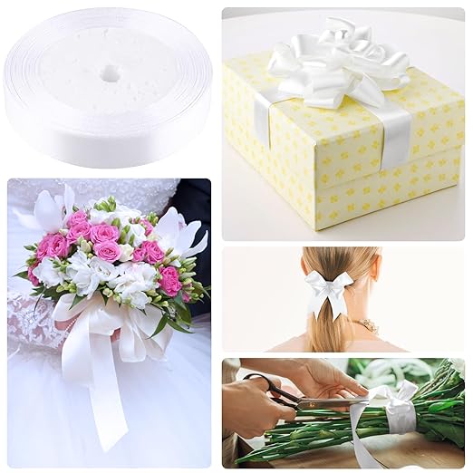 GLAMFIELDS Floral Tape and Floral Wire,Floral Arrangement Kit with Green Flower Tape for Bouquets,Boutonniere pin,White Ribbon, Wire Cutter for Bridal Bouquet kit, Wreath Making Supplies