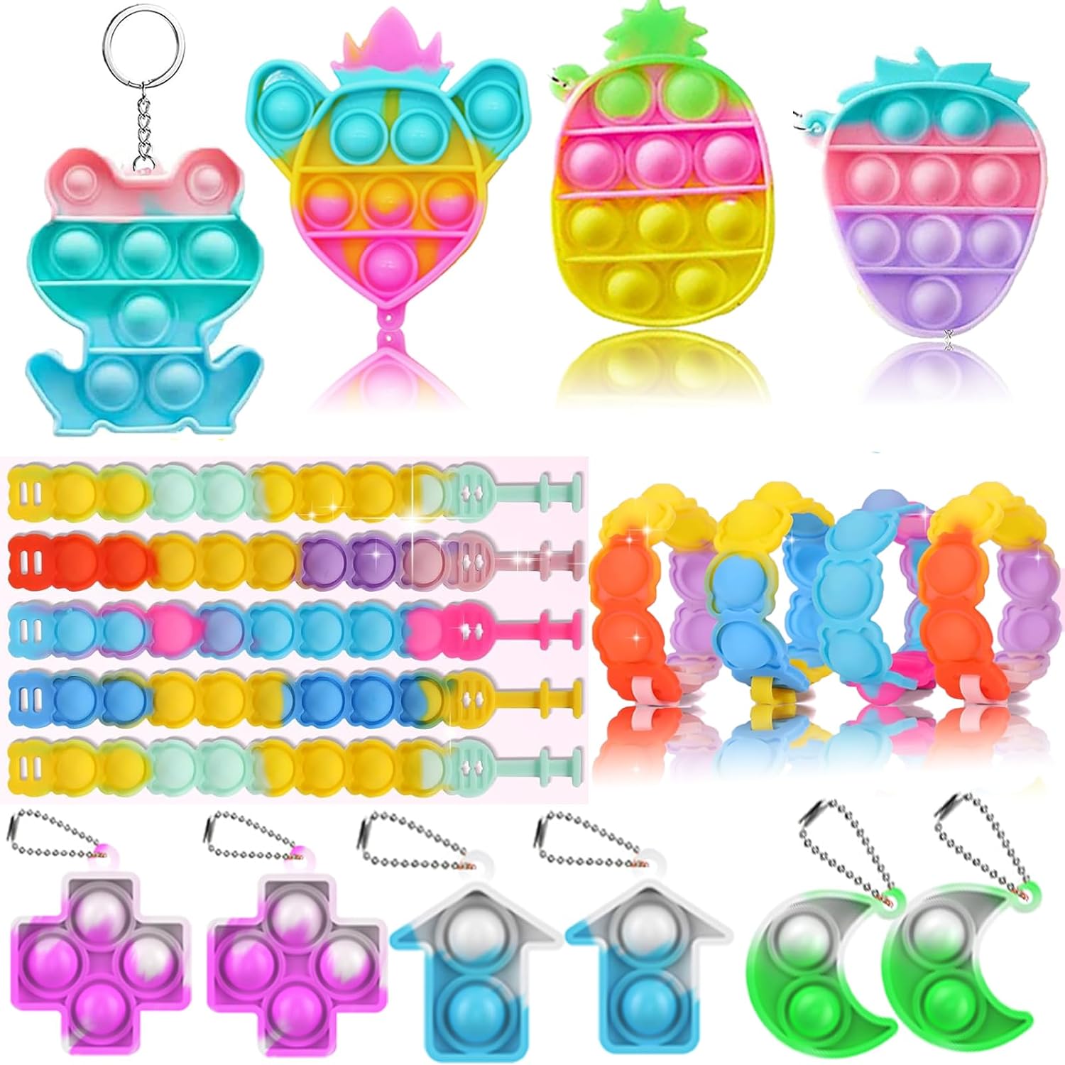 Mctuoba 128 Pack Party Favor for Kids 4-8-12, Treasure Box Toys, School Classroom Prizes, Pinata Stuffers Goodie Bag Fillers, Treasure Chest Carnival Prizes