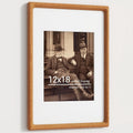 heimlove 12x18 picture frames natural teak,original wood hand, main product view