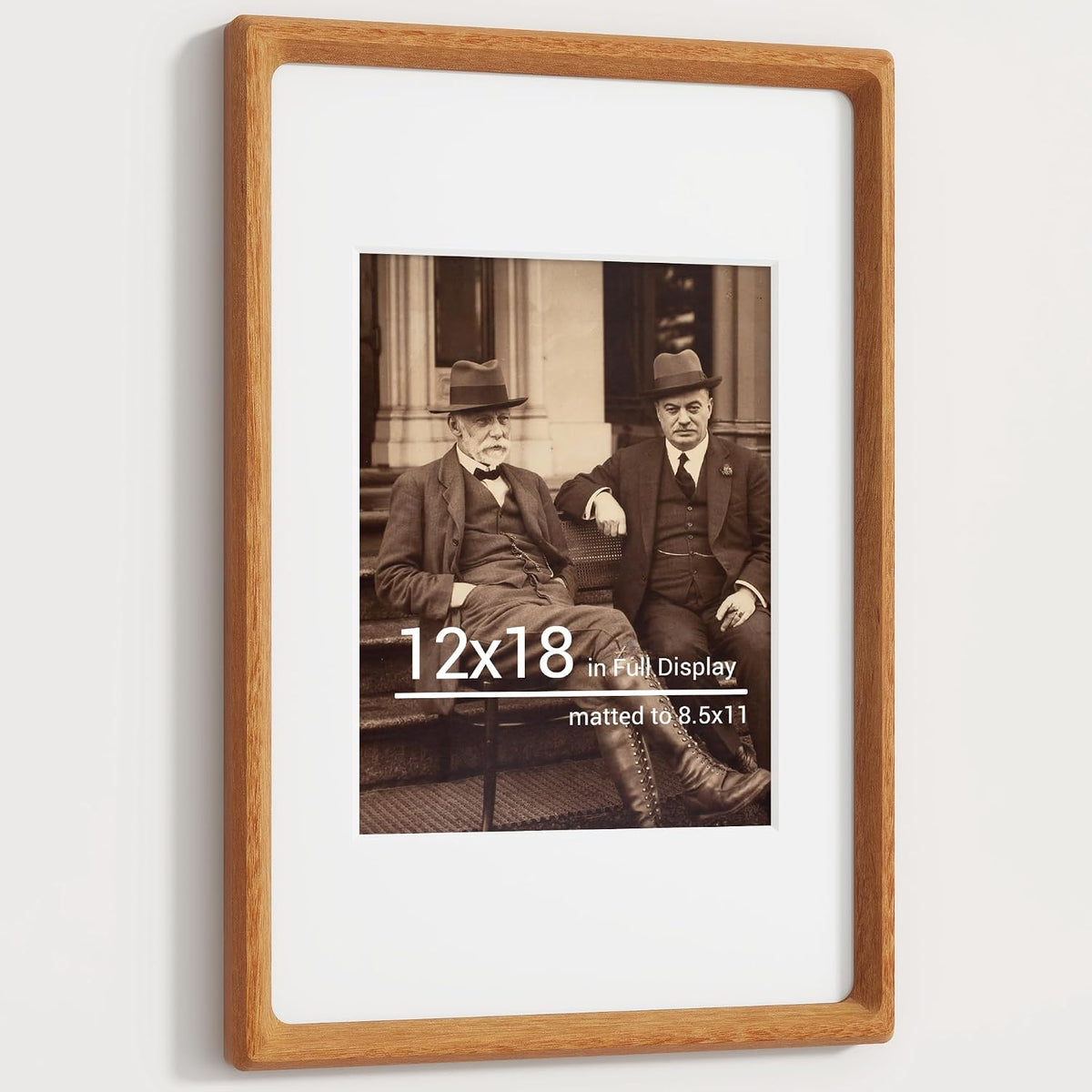 heimlove 12x18 picture frames natural teak,original wood hand, main product view