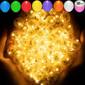 Aogist 50pcs Warm White Balloon Lights,Long Standby Time Waterproof Mini Light,Battery Powered,Round LED Ball Lamp for Latex Balloon Paper Lantern Party Wedding Festival Christmas Halloween Decorative