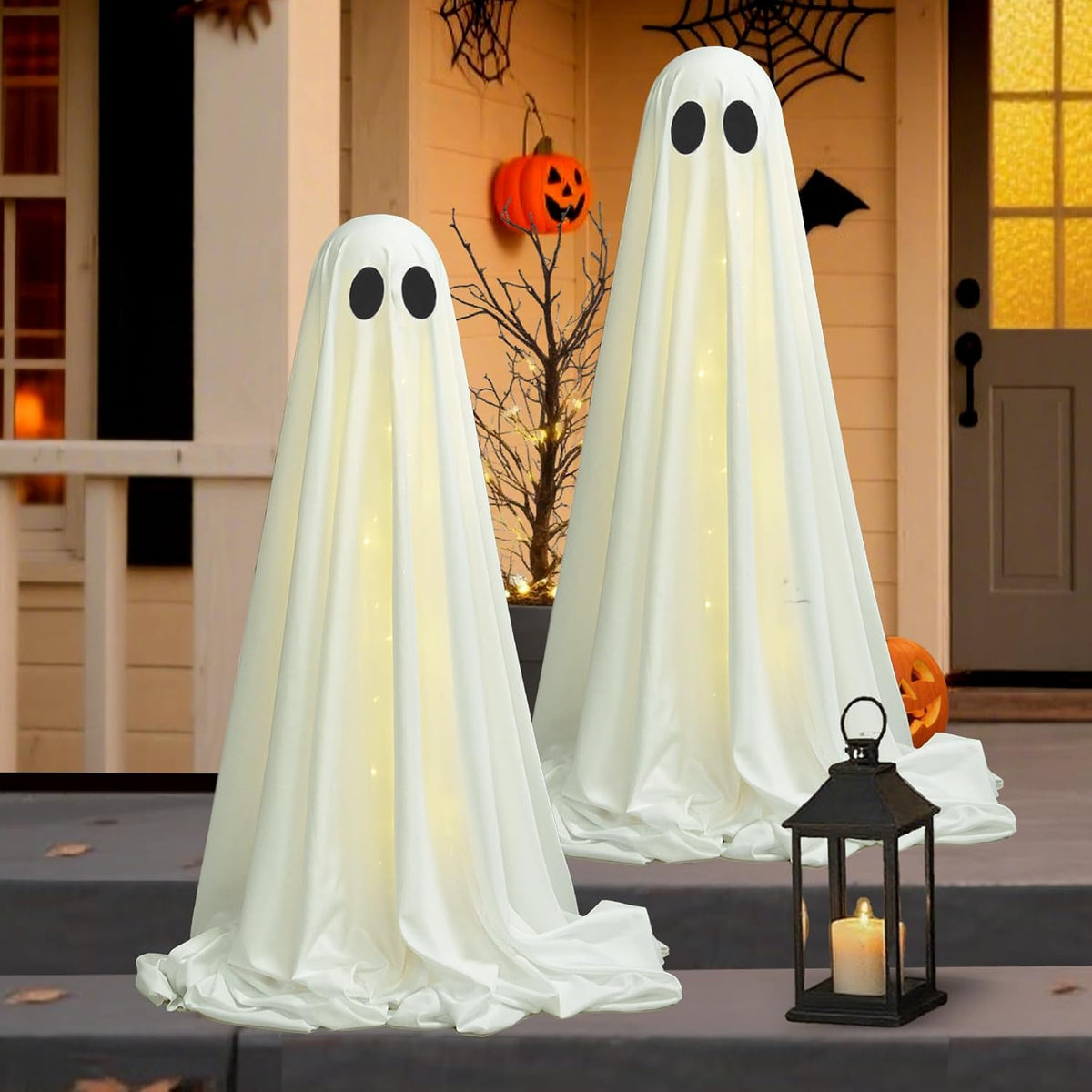 2packs halloween decorations outdoor,halloweens party decoration indoor,light up, close-up detail
