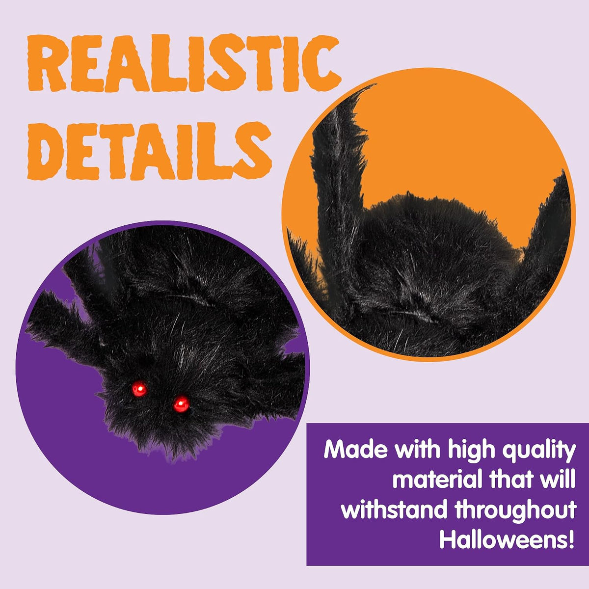 joyin 2 pack 5 ft halloween outdoor decorations, side view