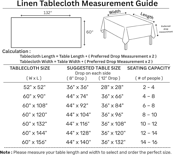 Solino Home Linen Red Tablecloth 60 x 132 Inch - 100% Pure Linen Rectangular Tablecloth - Machine Washable Table Cloth for Christmas, Fall, Autumn - Fete