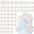 56 PCS Clear Balls Cake Topper Bubble Mini Balloon Topper Ball Cake Picks for Wedding Anniversary Baby Shower Birthday Party