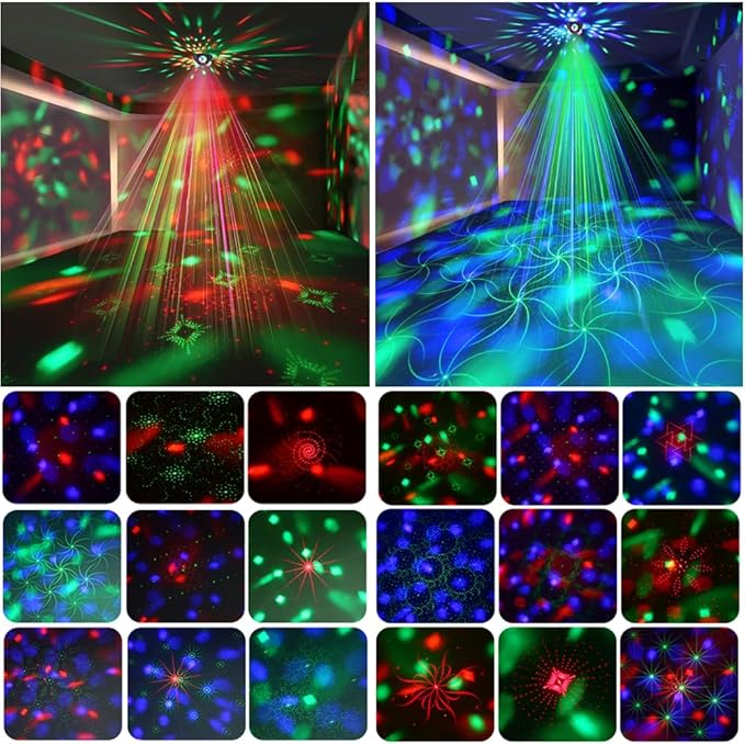 Disco Ball Lights for Parties, Party Dj Lights 3 Magic Ball Sound Activated Strobe Stage Disco Dj Light with Remote Control for Home Karaoke Dance Birthday Wedding Club Party Decoration
