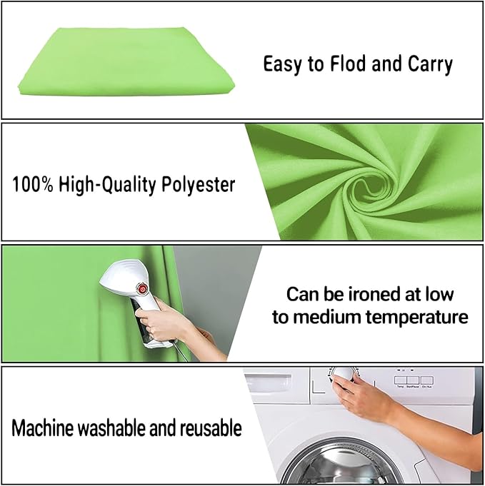 Large Screen Backdrop 10x10FT Light Green Background Cloth Photo Studio Shooting Props