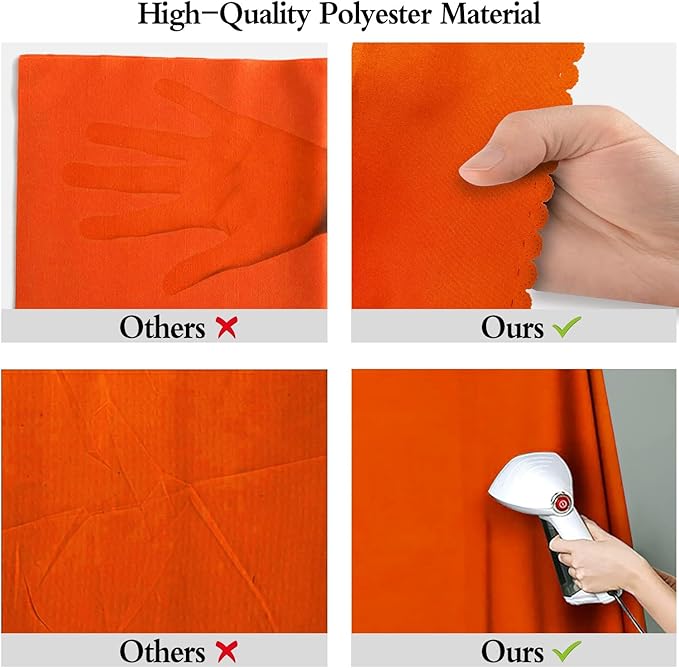 6x9FT Pure Orange Backdrops Solid Background for Birthday Portrait Photoshoot Advertising Shooting