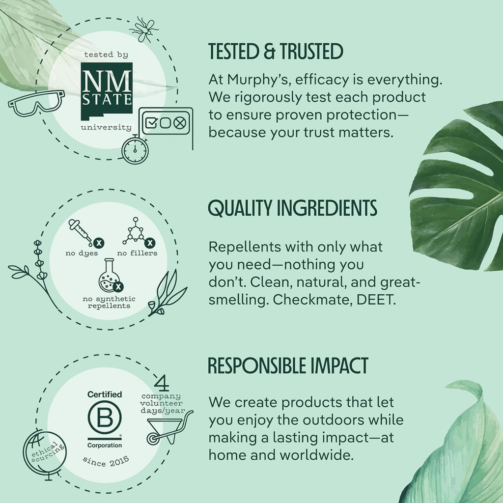 Murphy's Naturals Mosquito Repellent Candle Refills, 9 oz (Pack of 2) | Soy & beeswax blend with rosemary, peppermint, citronella & lemongrass essential oils; 30-hour burn time